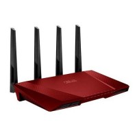 ASUS Dual-band Wireless AC2400 Gigabit Router RT-AC87U - Red