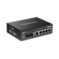 TRENDNET 6-Port Hardened Industrial Gigabit DIN-Rail Switch TI-G62