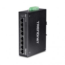TRENDNET 8-Port Hardened Industrial Gigabit PoE+ DIN-Rail Switch TI-PG80 TRENDNET 8-Port Hardened Industrial Gigabit PoE+ DIN-Rail Switch TI-PG80