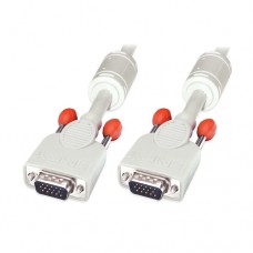 LINDY 10m VGA Cable - Premium SVGA Monitor Cable, Grey [37346]